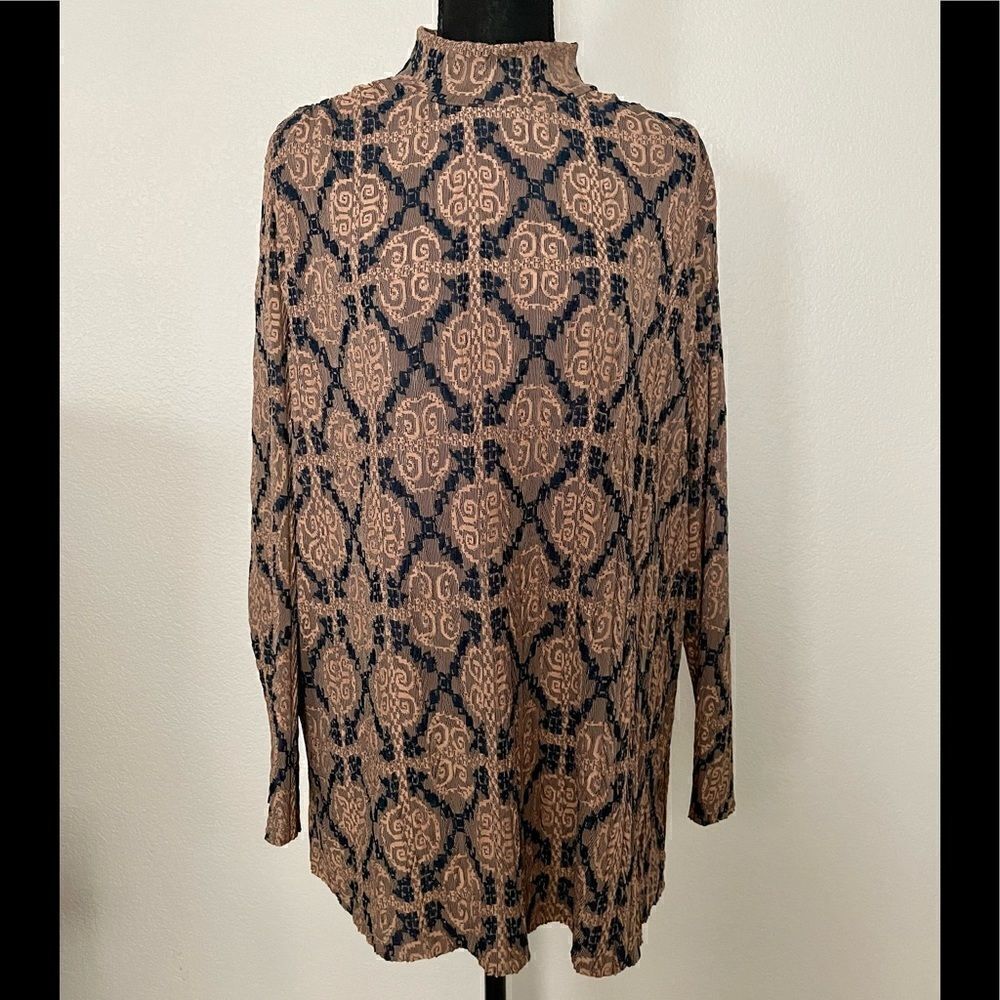 NWT Zara Longline Jacquard Top